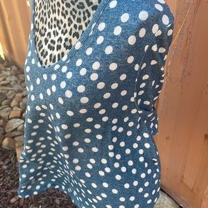 Light weight polka dot sweater (teal color)